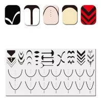 Барбарис, Пластина для стемпинга 12*6 см JR530, 1 шт