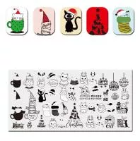 Барбарис, Пластина для стемпинга 12*6 см JR528, 1 шт