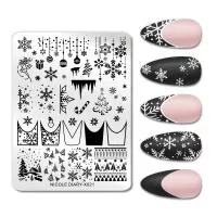 Nicole Diary, Пластина для стемпинга 10*8 см 57430 X-021, 1 шт