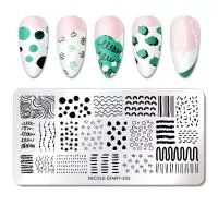 Nicole Diary, Пластина для стемпинга 12*6 см 57426 ND-303, 1 шт